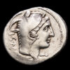 L. Thorius Balbus. Denario de plata (3,92 g.). Roma, 105 a.C. Craw-316/1. XF
