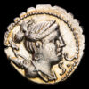 Ti. Claudio Nero. Denario de plata (3,62 g.). Roma, 79 a.C. Craw-381/1a. XF