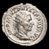 Filipo I. Antoninano de plata (3,86 g.). Roma, 244 a.C. RIC IV 49b . EBC