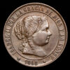 Isabel II. 2 1/2 Céntimos (6,15 g.). 1868. Barcelona. Ensayador Q.M. CA-233. EBC.