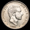 Alfonso XII. 50 Céntimos de Peso (12,99 g.). 1885. Manila. AC-124. UNC-