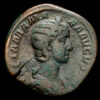 Julia Mamea. Sestercio de bronce (19,61 g.). 222-225 A.D. VENERIS FELICI. RIC-694. MBC.