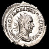 Trajano Decio. Antoniniano de plata (3,70 g.). 249-251 A.D. Incuso. XF+. Muy rara.