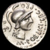 Pompeyo Magno. Denario de plata (3,95 g.). Hispania, 46-45 a.C. Craw-469/1c. UNC-. Excelente condición.