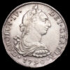 Carlos IV. 8 reales (26,74 g.). Lima. 1790. Ensayador I·J. AC-904. VF. Busto de Carlos III ordinal de Carlos IV.