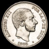 Alfonso XII. 50 Céntimos de Peso. (12,99g.). Manila. 1885. Ensayador I. AC-124. XF+.