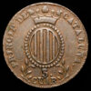 Isabel II. 3 Cuartos. (6,81g.). Barcelona. 1843. CA-10. MBC+.