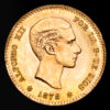 Alfonso XII. 10 Pesetas de oro. (3,22g.). Madrid. 1878*62. Ensayador DE·M. AC-168. SC.