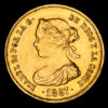 Isabel II. 4 Escudos. (3,37g.). Madrid. 1867. CAL-691. VF.