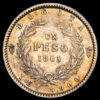 Colombia. 1 Peso. (24,9g.). Bogotá. 1865. KM-154.1. VF+.