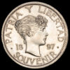 Cuba – República. 1 Peso. (22,45g.). Cuba. 1897. KM-XM3. XF+. Variante de fecha junta.