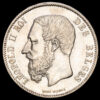 Bélgica – Leopold II. 5 Francs. (25,02g.). 1869. KM-24. MBC+.