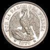 Chile – República. 50 Céntimos. (12,41g.). 1870. KM-139. XF+.