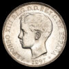 Alfonso XIII. 1 Peso. (25,08g.). Manila. 1897. Ensayador SG.V. AC-122. . EBC+. B.O.
