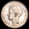 Alfonso XIII. 1 Peso. (24,74g.). Manila. 1897. Ensayador SG.V. AC-122. . EBC+. Restos de brillo original.