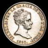 Isabel II. 1 Real. (1,27g.). Sevilla. 1850. Ensayador R.D. AC-317. SC. Atractivo ejemplar.