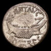 Mark Antony. Denario. (3,23g.). Military mint. 44-30 a.C. Craw-544. LEG IV