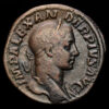 Alejandro Severo. Sestercio. (18,44g.). Roma. 222-235 d.C. RIC-IV-II-645. VF+. IMP ALEXANDER PIUS AVG / PROVIDENTIA AVG