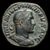 Filipo I. Sestercio. (19,34g.). Roma. 244-249 d.C. RIC-IV-166A. VF+. IMP M IVL PHILIPPVS AVG / AEQVITAS AVG