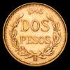 México. 2 Pesos. (1,67g.). 1945. KM-461. UNC-. Brillo original. Reacuñación.