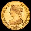 Isabel II. 4 Escudos (3,38 g.). Madrid. 1866. AC-689. EBC. Restos de brillo original.