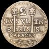 Fernando VII. 2 Reales (4,82 g.). Venezuela, Caracas. 1818. AC-729. Variante Gamboa IC-2A. MBC+.