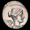 CARISIA. T. Carisius. Denario (3,84 g.). Roma, 46 a.C. Anv.: Busto diademado a derecha. Rev.: Victoria en biga a derecha. En exergo: T.CARISI. BMC-4073; Cal-377; Craw-464/4; FFC-536; Se-2. EBC.