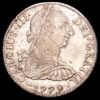 Carlos III. 8 Reales (27,00 g.). México. 1779. Ensayador F·T. KM-106.2. EBC-. Restos de brillo original