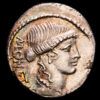 Carisia. Denario (3,91 g.). Roma, 46 a.C. Cra-464/2. XF. A:MONETA / R: T CARISIVS