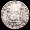 Felipe V. 8 Reales. (26,51 g.). México. 1743. Ensayador M·F. AC-1463. MBC-.