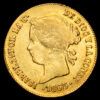 Isabel II. 1 Peso. (1,44 g.). Manila. 1865/59. AC-827. MBC-/MBC+. Rara