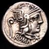 Gens-Servilia. Denario. (3,94 g.). Roma. 127 a.C.. CRAW-294/6. VF+. Escasa