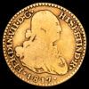 Fernando VII. 1 Escudo. (2,92 g.). Santiago de Chile. 1817. Ensayador F·J. AC-1572. MBC. Muy rara, ensayador y marca de ceca invertidos.