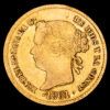 Isabel II. 2 Pesos. (3,41 g.). Manila. 1861. AC-836. MBC+. Escasa