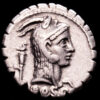 Roscia. Denario. (3,92 g.). Roma. 64 a.C.. CRAW-412.1. VF+.
