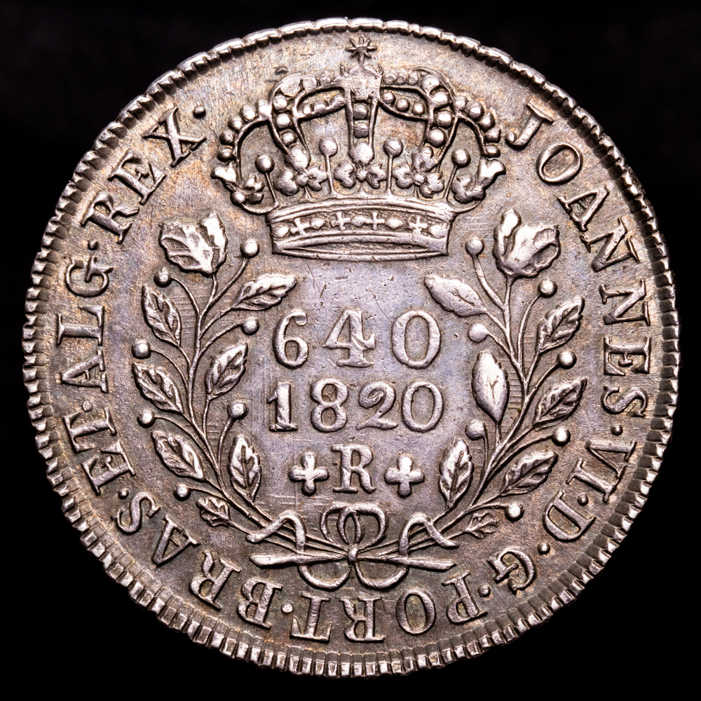 Brasil – D. Joao VI. 640 Reis. (17,97 g.). Rio de Janeiro. 1820. MBC+. Bella.
