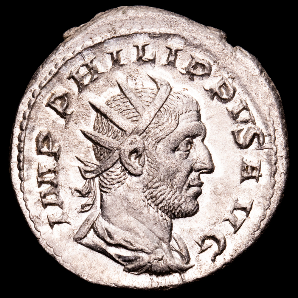 Filipo I. Antoniniano. (3,91 g.). Roma. 247-249 d.C.. RIC-58. EBC. Brillo original. Muy rara.