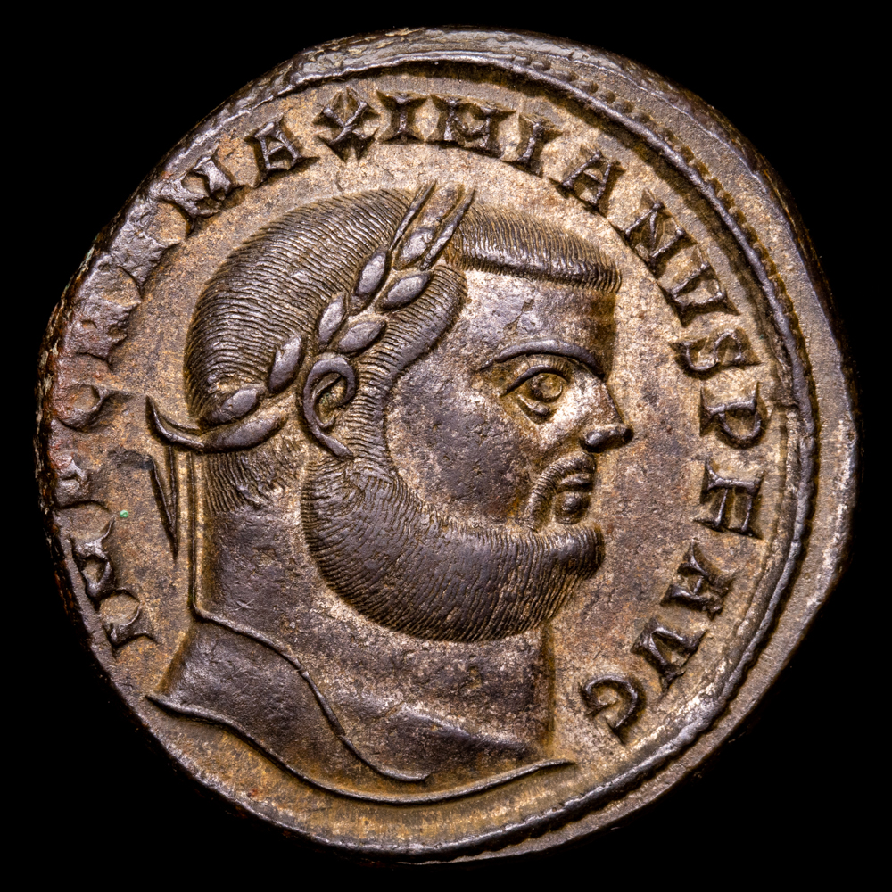 Maximianus. Follis. (11,9 g.). Antioquia. 300-301 d.C.. RIC-57b. XF+.
