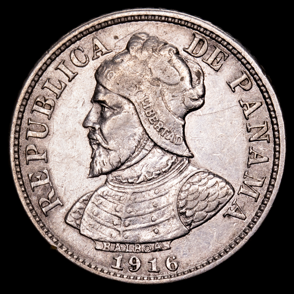 República de Panamá. 5 Centésimos. (2,5 g.). 1916. KM-2. MBC+. KM-2 cita rara