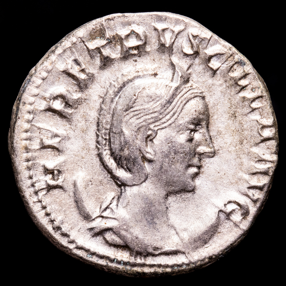 Herenia Etruscilla. Antonininano. (5,06 g.). Roma. 249-251 d.C.. RIC-29C. EBC. R: PVDICITIA AVG. Preciosa pátina