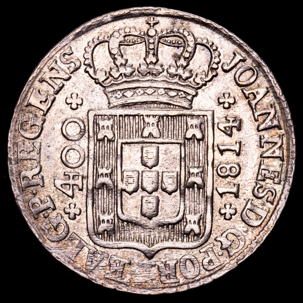 Portugal – Principe Regente. 400 Reis. (13,31 g.). 1814. KM-331. MBC+.