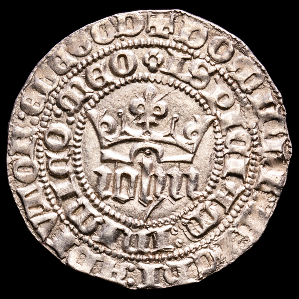Reino de Castilla y León. Juan I. 1 Real (3,44 g.). Sevilla. (1379-1390). Abm-539.1. EBC+