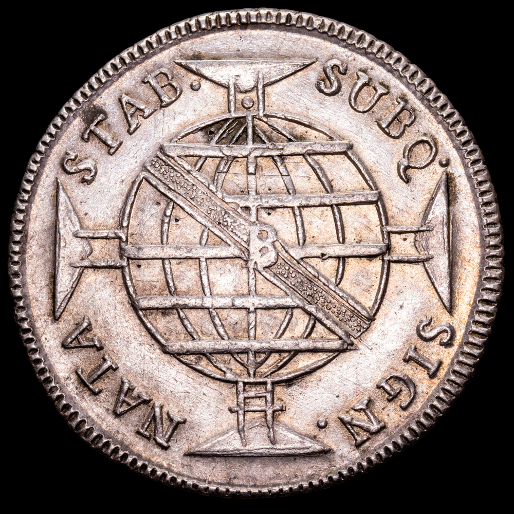 Brasil – Joao Princ Regent. 960 Reis. (26,74 g.). Bahia. 1814. KM-307.1. EBC-. Pátina antigua.