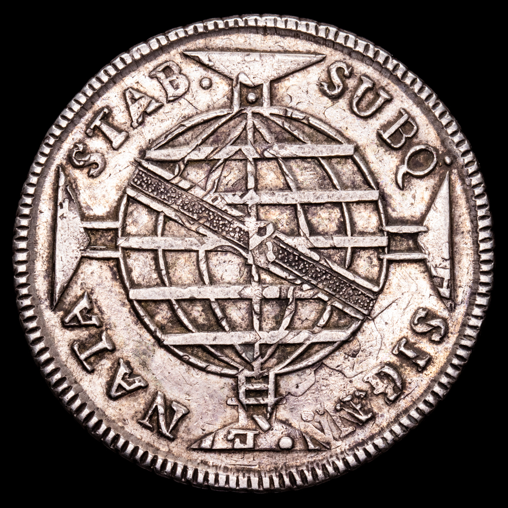 Brasil – Juan Principe. 960 Reis. (26,87 g.). Rio. 1814. KM-307.3. MBC+. Acuñada sobre un 8 reales