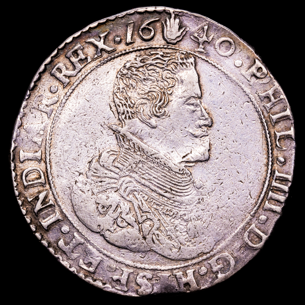 Paises Bajos – Felipe IV. Ducaton. (32,4 g.). Amberes. 1640. VTI-1330. MBC+. Bonita pieza.