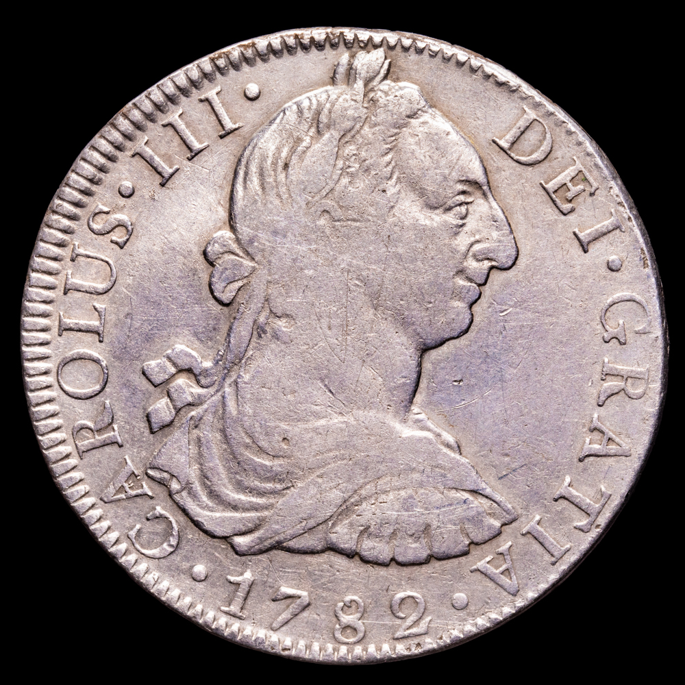 Carlos III. 8 Reales. (26,86 g.). México. 1782. Ensayador F·F. AC-1122. MBC.