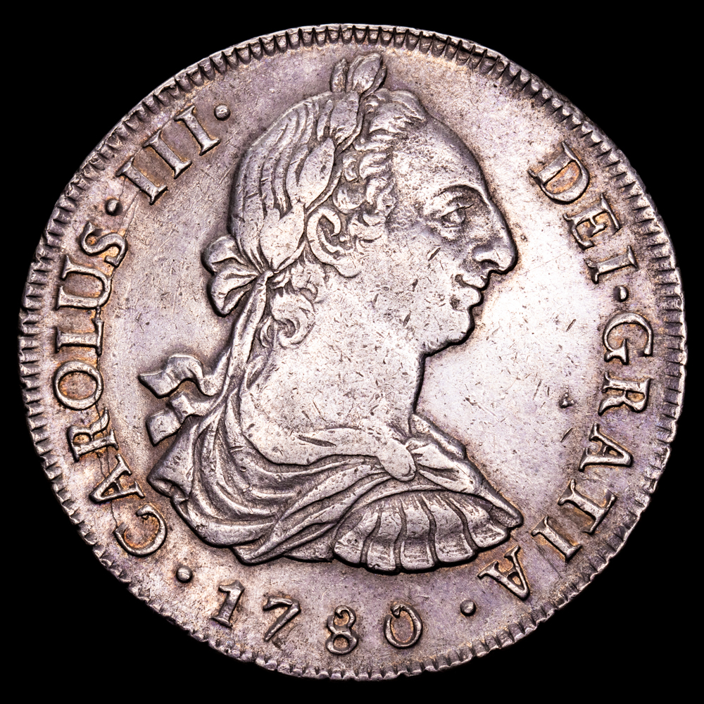 Carlos III. 8 Reales. (26,83 g.). Lima. 1780. Ensayador M·I. AC-1047. MBC+.