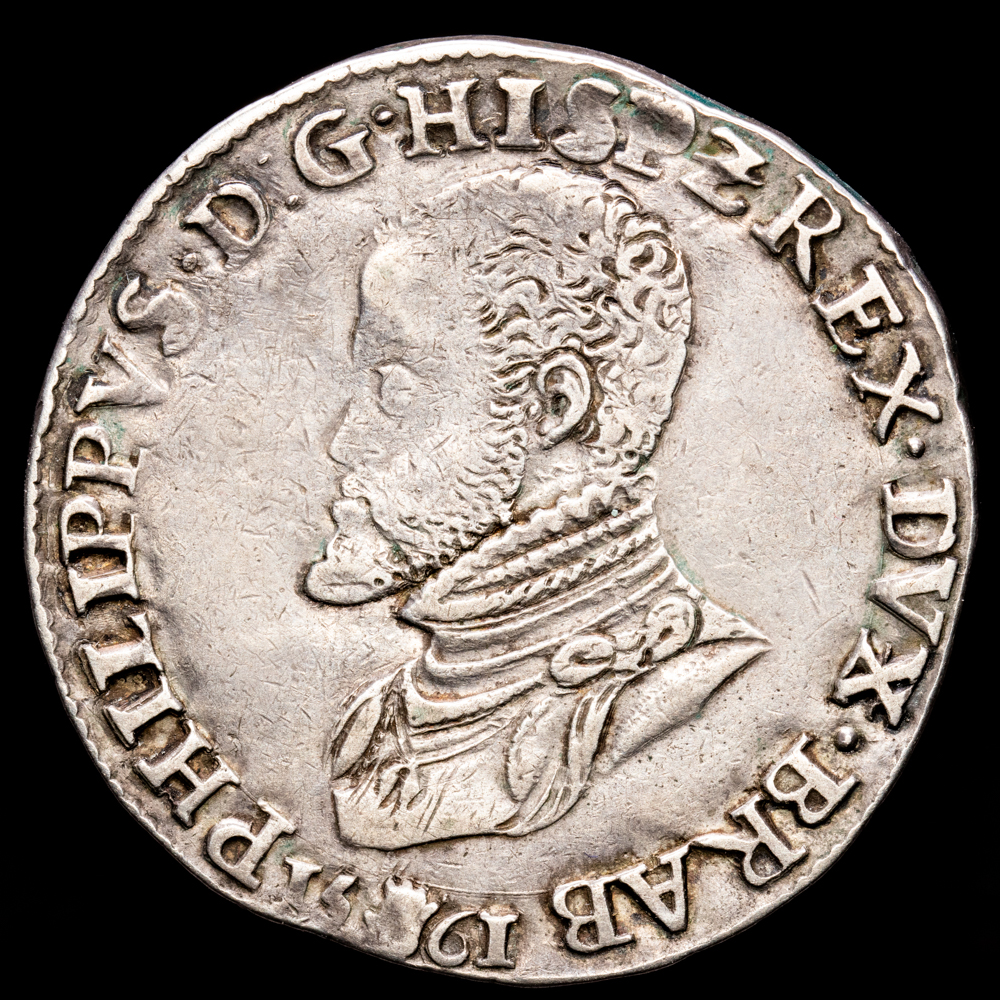 Paises Bajos – Felipe II. 1 Escudo. (33,62 g.). Amberes. 1561. VTI-1192. MBC+. Buen ejemplar