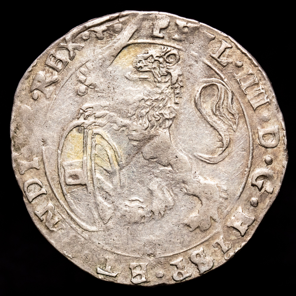 Paises Bajos – Felipe IV. Escalin. (5,17 g.). Brujas. 1623. VGH-333-6. MBC. Escasa.