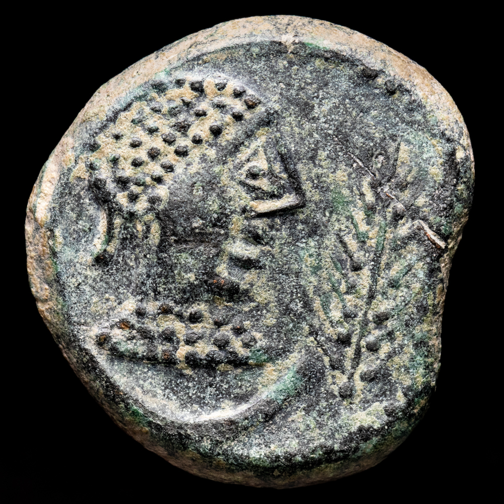 Hispania – Vlia. As de bronce. (26,31 g.). Cordoba. 50 B.C.. AB-2490. MBC+.